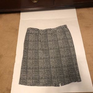Talbots Sz 16W Plaid Cotton Skirt
